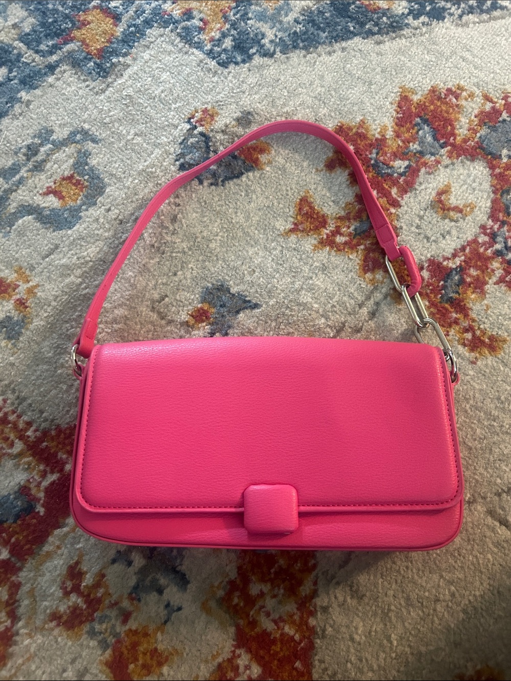 BCBGeneration Pink Leather Shoulder Bag - Picture 2 of 8